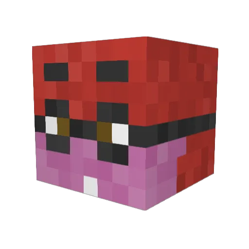 mcmaraman Minecraft avatar head, 3D render