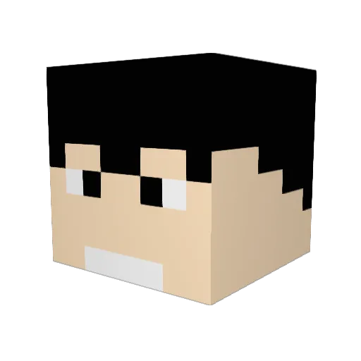 mcmark123 Minecraft avatar head, 3D render