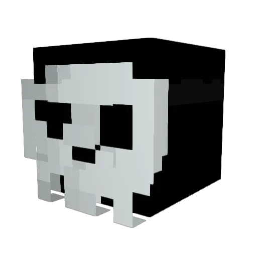 mcmcbrush Minecraft avatar head, 3D render