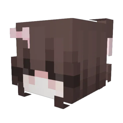 mcmisia Minecraft avatar head, 3D render