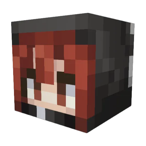 mcmohen Minecraft avatar head, 3D render