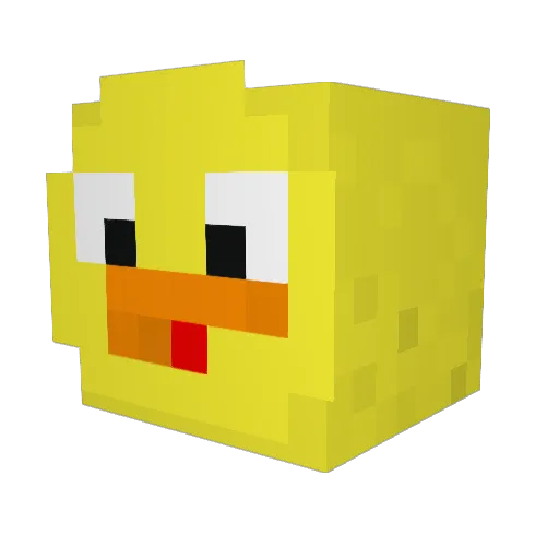 mcndcheese Minecraft avatar head, 3D render