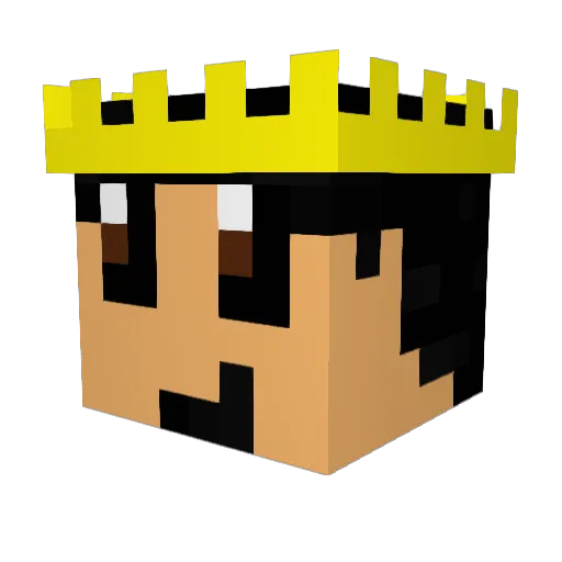 mcnjob Minecraft avatar head, 3D render