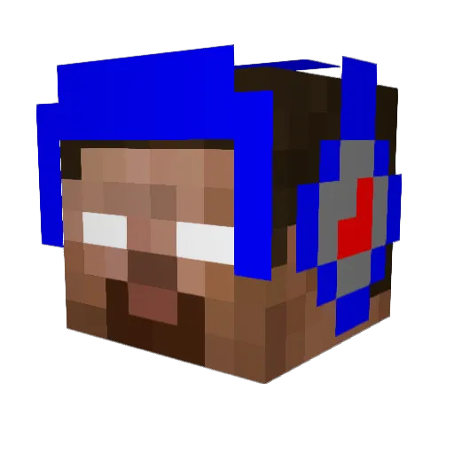 mcook17 Minecraft avatar head, 3D render