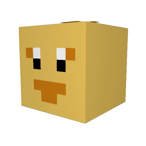 mcpaslp Minecraft avatar head, 3D render
