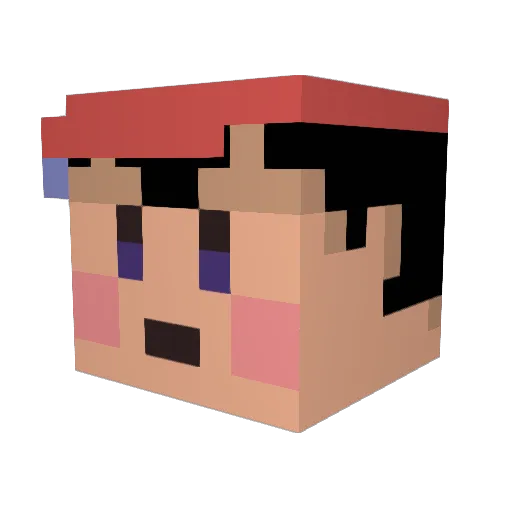 mcps0903 Minecraft avatar head, 3D render