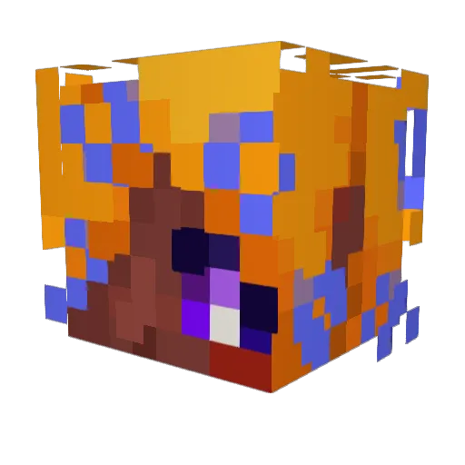 mcquack20 Minecraft avatar head, 3D render