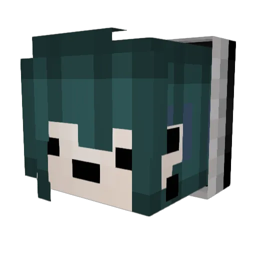 mcqueen256 Minecraft avatar head, 3D render