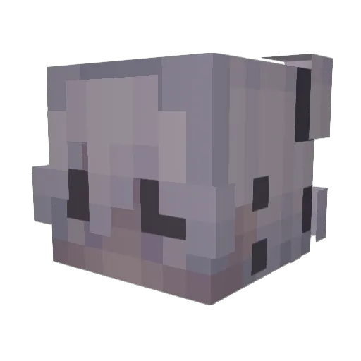 mcrck Minecraft avatar head, 3D render