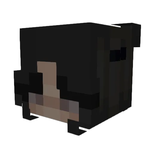 mcria Minecraft avatar head, 3D render