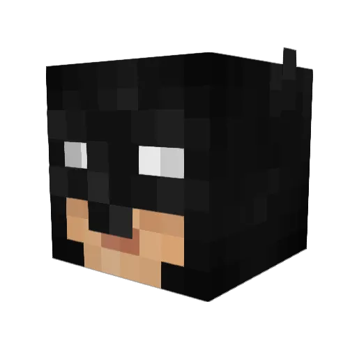 mcrob1999 Minecraft avatar head, 3D render