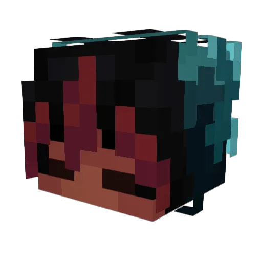 mcrrco Minecraft avatar head, 3D render