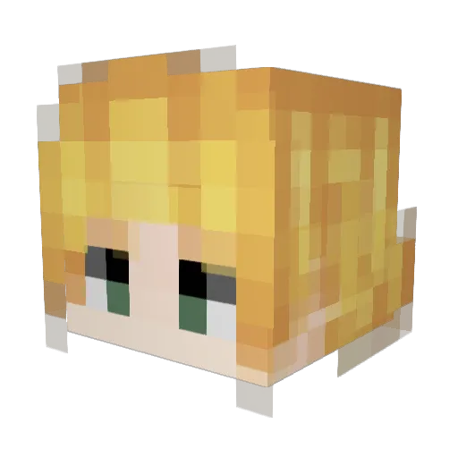 mcrsdf Minecraft avatar head, 3D render