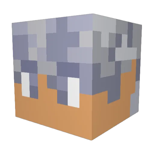 mcrw29 Minecraft avatar head, 3D render