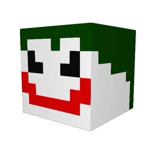 mcs_00 Minecraft avatar head, 3D render