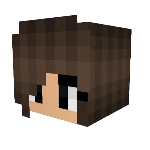mcshortstuff Minecraft avatar head, 3D render