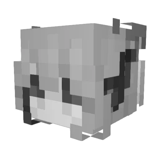 mcskelett Minecraft avatar head, 3D render