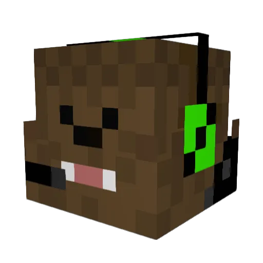 mcsparklez27 Minecraft avatar head, 3D render