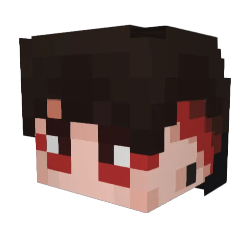 mcstromer Minecraft avatar head, 3D render