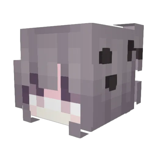 mcsumu Minecraft avatar head, 3D render