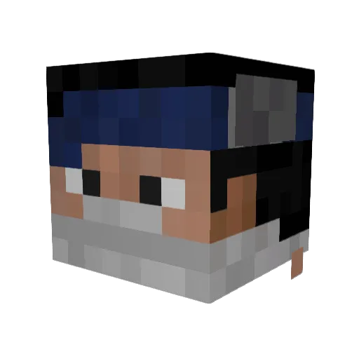 mcuchiha08 Minecraft avatar head, 3D render