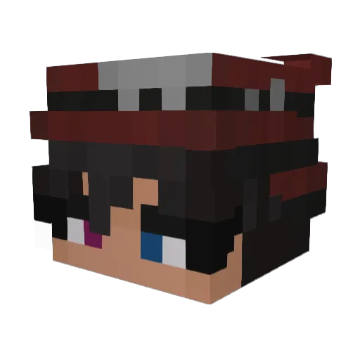 mcvx Minecraft avatar head, 3D render