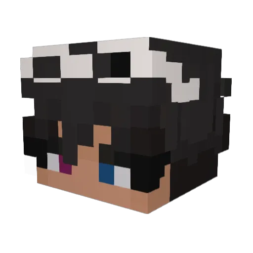 mcvz Minecraft avatar head, 3D render