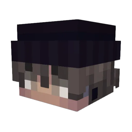 mczero123 Minecraft avatar head, 3D render