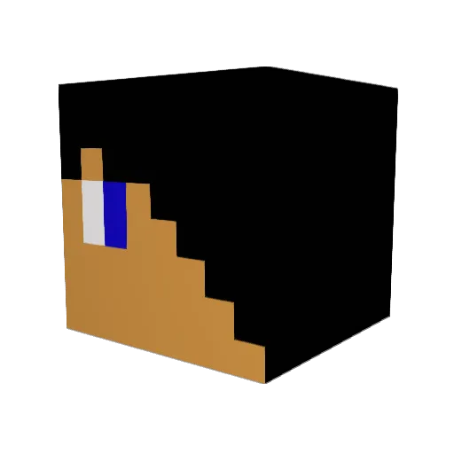 mczmf45 Minecraft avatar head, 3D render