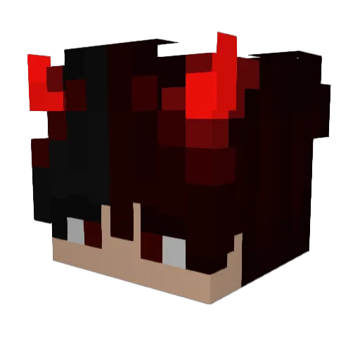 md0508 Minecraft avatar head, 3D render