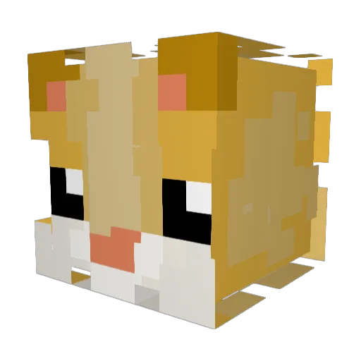 md_aninmations Minecraft avatar head, 3D render