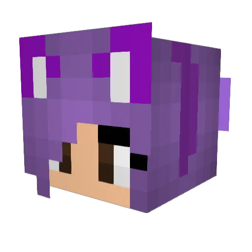 md_d Minecraft avatar head, 3D render