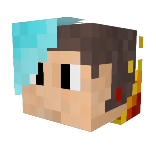 mdavis917 Minecraft avatar head, 3D render