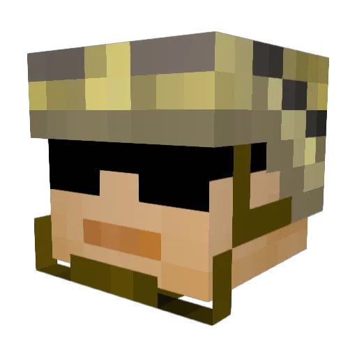 mdchampion Minecraft avatar head, 3D render