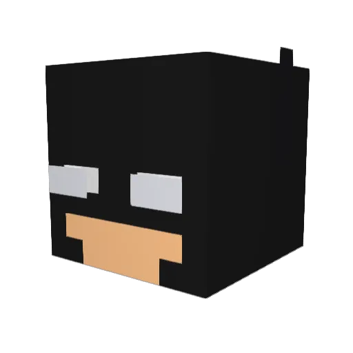 mdemacaco Minecraft avatar head, 3D render