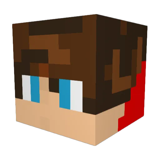 mdhall Minecraft avatar head, 3D render