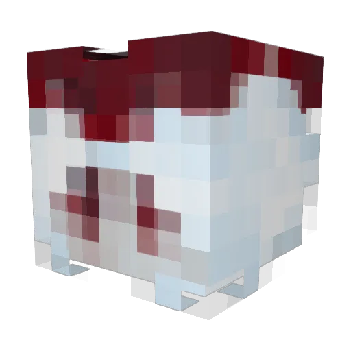 mdiN Minecraft avatar head, 3D render