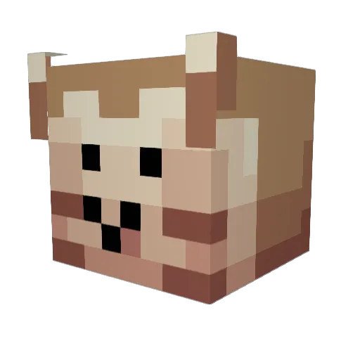 mdk2001mj Minecraft avatar head, 3D render