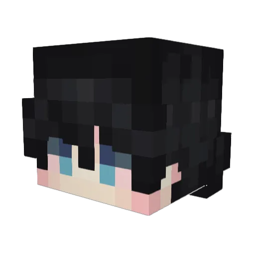 mdkor Minecraft avatar head, 3D render