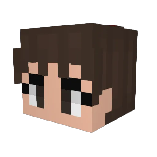 mdlndbn Minecraft avatar head, 3D render