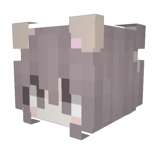 mdnster Minecraft avatar head, 3D render