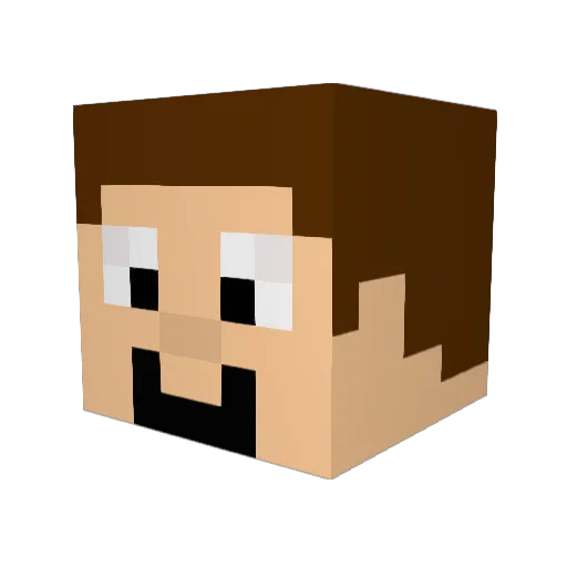 mdoan82 Minecraft avatar head, 3D render