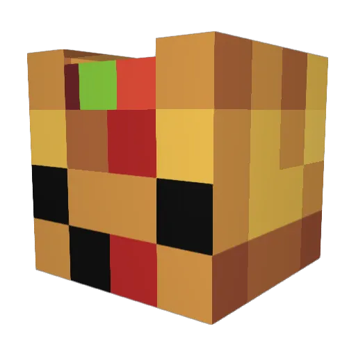 mdpro8 Minecraft avatar head, 3D render
