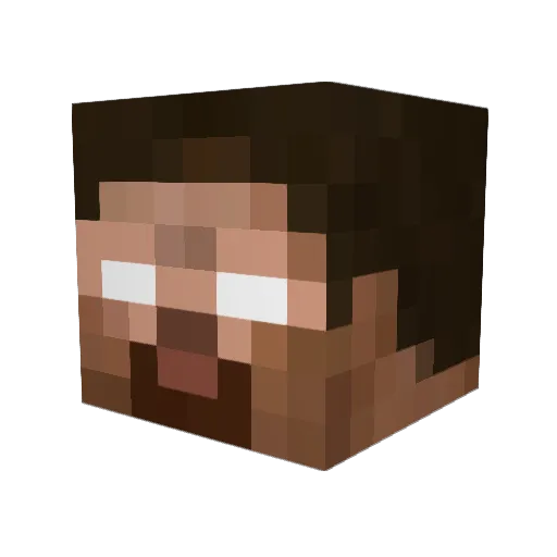 mdtd Minecraft avatar head, 3D render