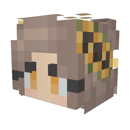mdy16 Minecraft avatar head, 3D render
