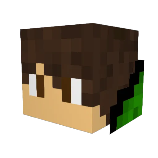 mdy201001202010 Minecraft avatar head, 3D render