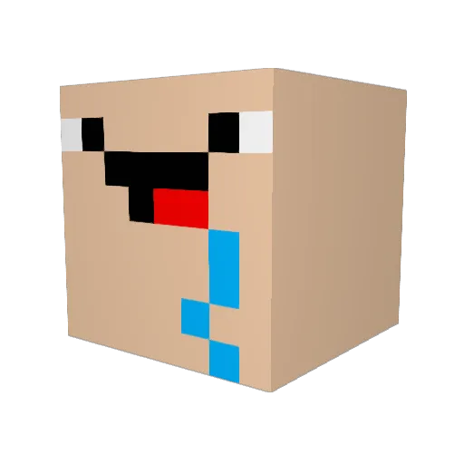 mdy2333 Minecraft avatar head, 3D render