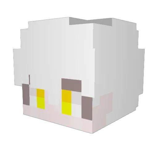 me5ne2 Minecraft avatar head, 3D render