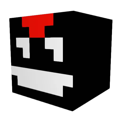 me90high Minecraft avatar head, 3D render