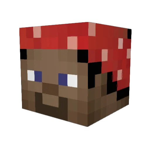 me98723 Minecraft avatar head, 3D render